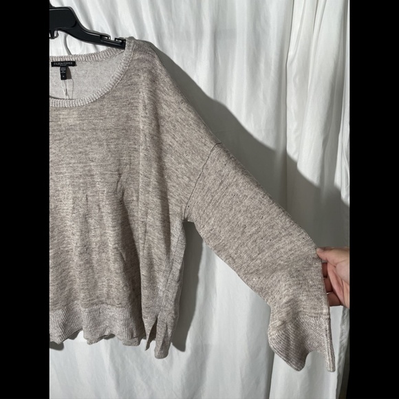 NWT Eileen Fisher Organic Linen Sweater in Heather‎ Moon [ PLUS SIZE 3X ] - Picture 7 of 12